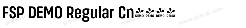 FSP DEMO Regular Cn字体转换